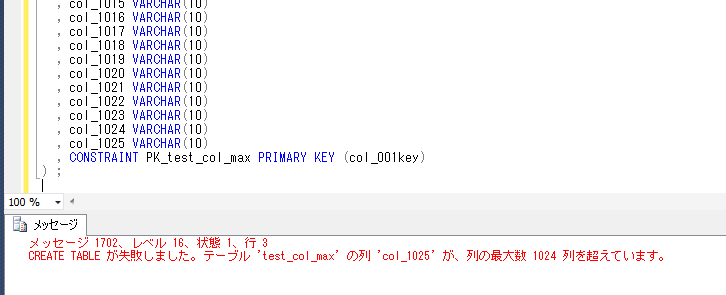 テーブルの項目数 レコード長の制限 Db Sql 技術ブログ